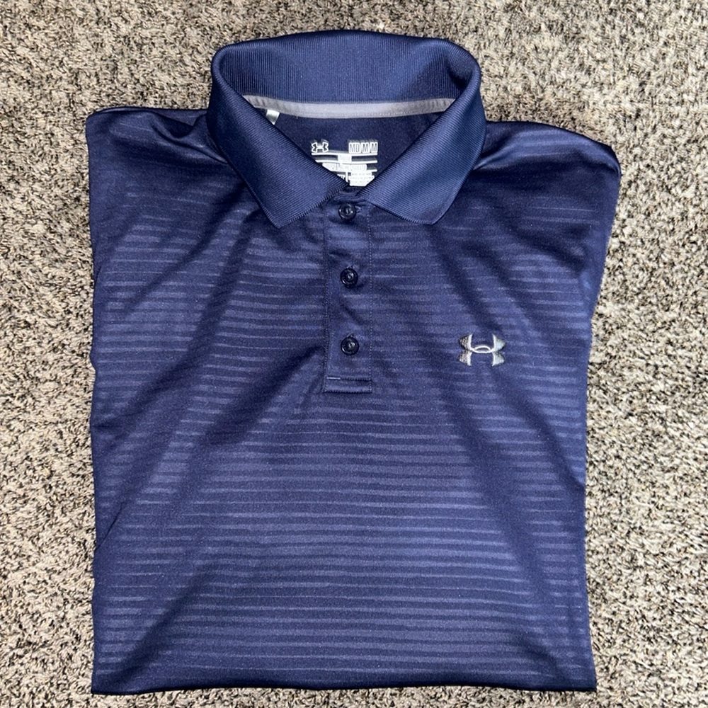 Under Armour Men's Navy Blue Polo Shirt
